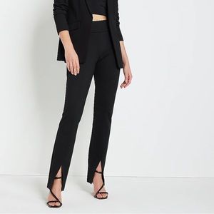 Columnist High Waisted Front Vent Straight Pant